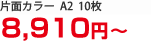 片面カラー　Ａ２　１０枚　１５７００円～